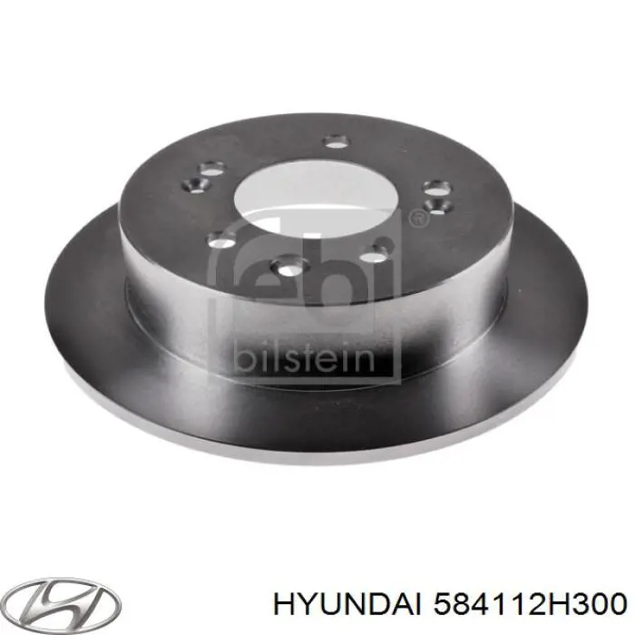 Do koszyka 584112H300 Hyundai/Kia Tarcza hamulcowa tylna