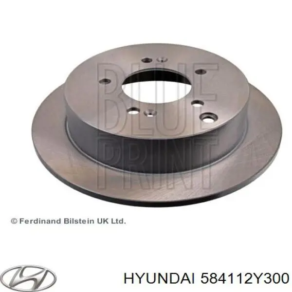 584112Y300 Hyundai/Kia Tarcza hamulcowa tylna