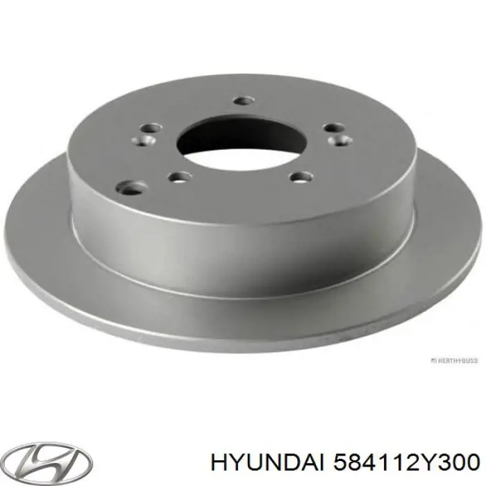 Do koszyka 584112Y300 Hyundai/Kia Tarcza hamulcowa tylna
