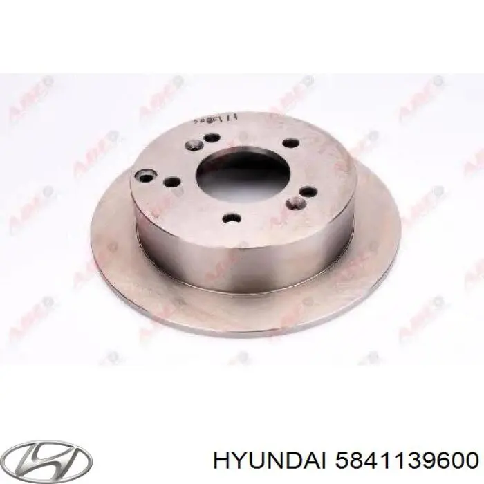 Tarcza hamulcowa tylna Hyundai/Kia 5841139600 cena, od 37,13 USD