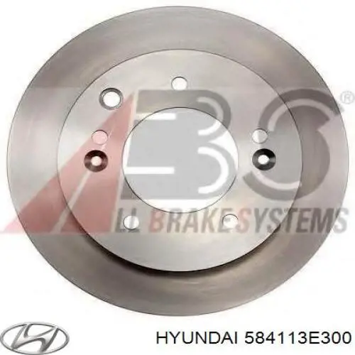 584113E300 Hyundai/Kia Tarcza hamulcowa tylna