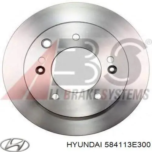 Tarcza hamulcowa tylna Hyundai/Kia 584113E300 cena, od 68,59 USD