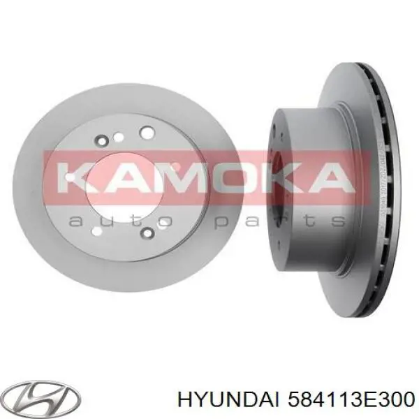 Do koszyka 584113E300 Hyundai/Kia Tarcza hamulcowa tylna