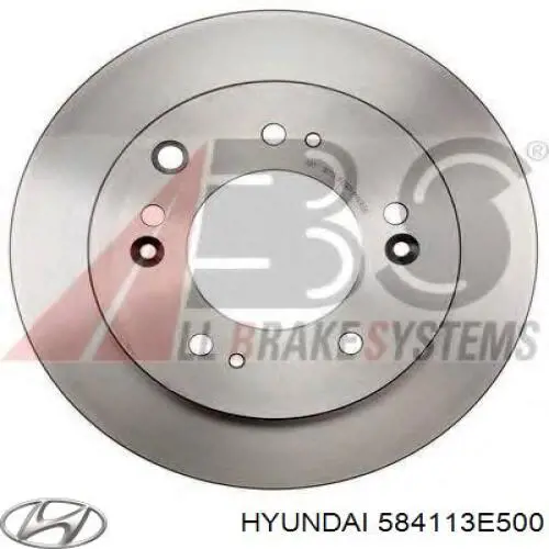 Tarcza hamulcowa tylna Hyundai/Kia 584113E500 cena, od 60,66 USD