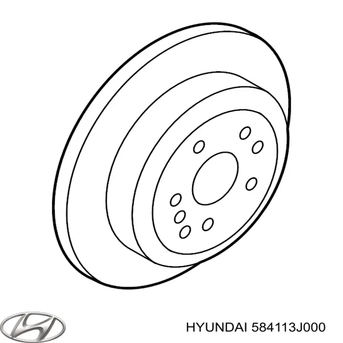 Tarcza hamulcowa tylna do Hyundai Veracruz  