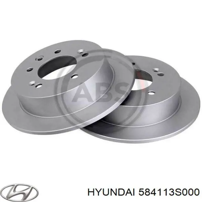 584113S000 Hyundai/Kia Tarcza hamulcowa tylna