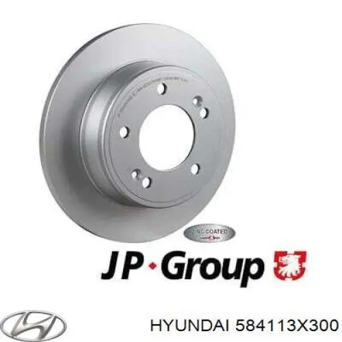 Tarcza hamulcowa tylna 584113X300 Hyundai/Kia