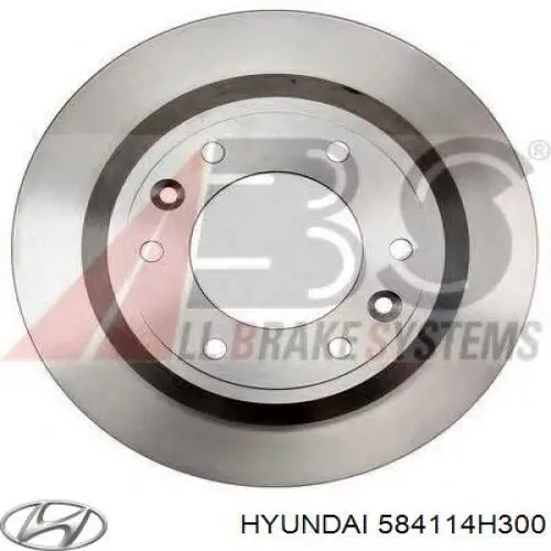 Tarcza hamulcowa tylna Hyundai/Kia 584114H300 cena, od 66,82 USD