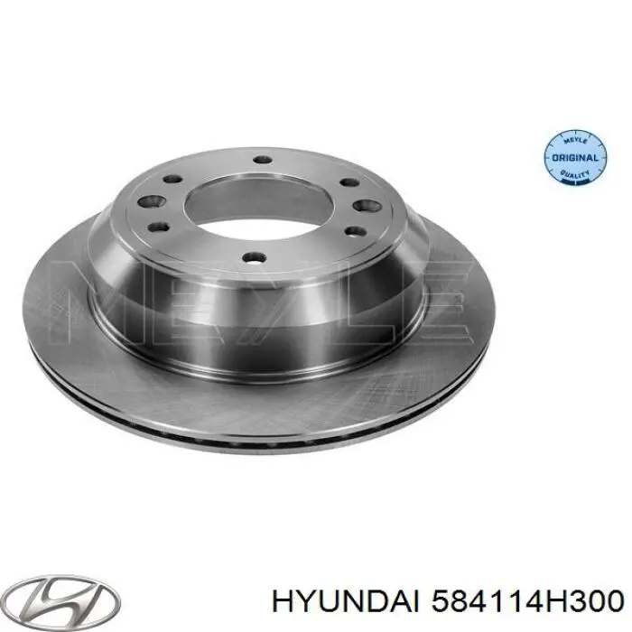 Do koszyka 584114H300 Hyundai/Kia Tarcza hamulcowa tylna