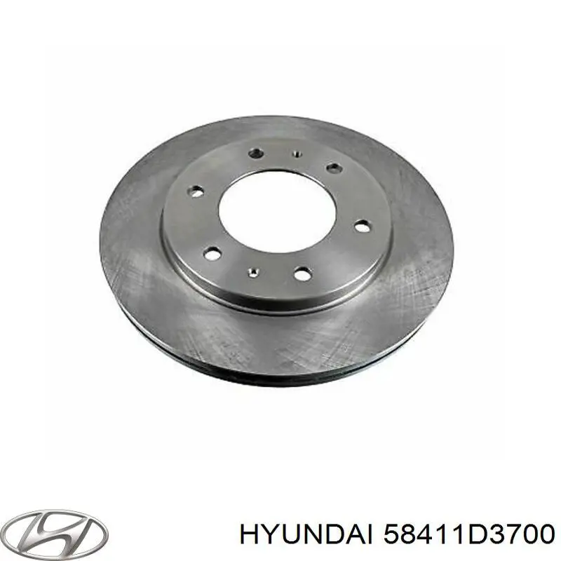 58411D3700 Hyundai/Kia Tarcza hamulcowa tylna