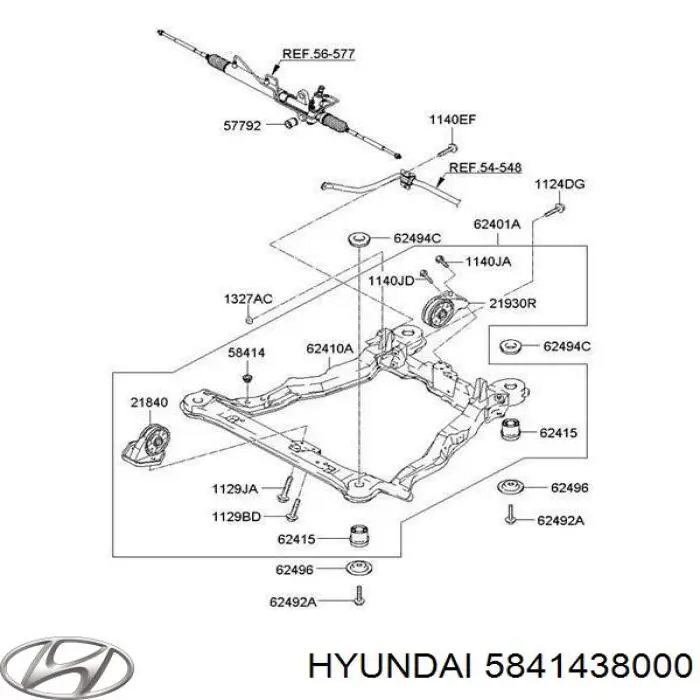 Wkładka dna nadwozia Hyundai/Kia 5841438000 cena, od 4,03 USD