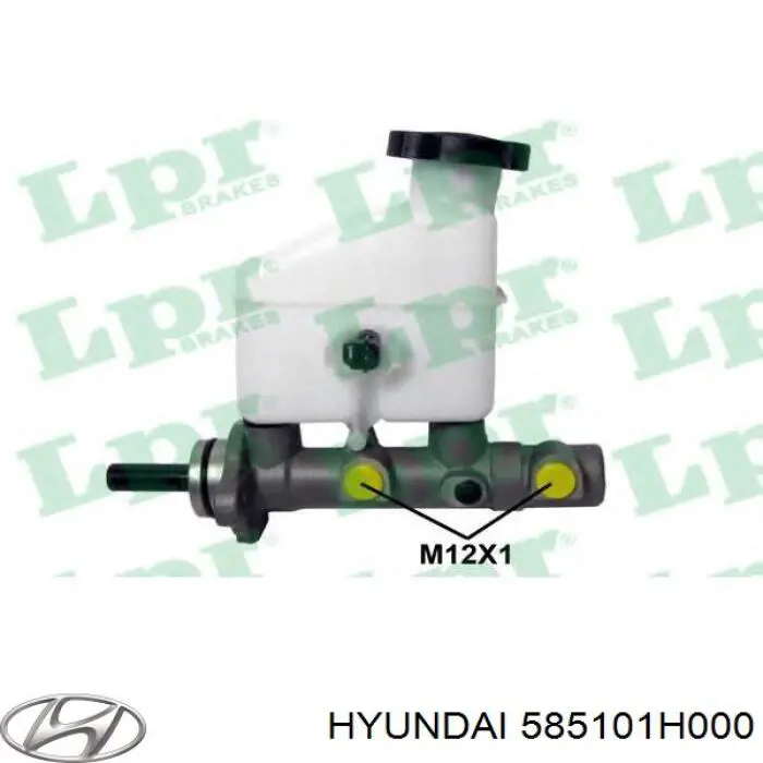 Główny cylinder hamulców Hyundai/Kia 585101H000 cena, od 117,29 USD