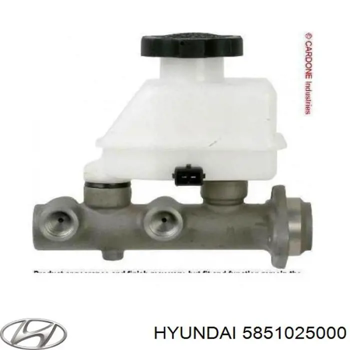 Do koszyka 5851025000 Hyundai/Kia Główny cylinder hamulców