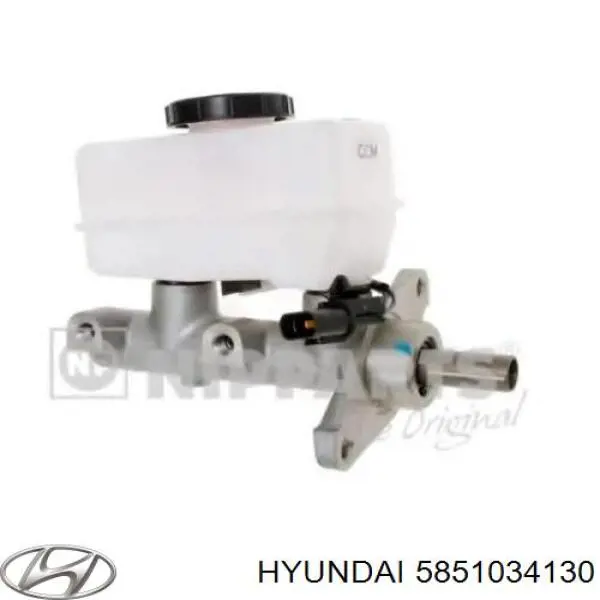 Główny cylinder hamulców Hyundai Sonata III sedana (1993 - 1998) cena, od 46,03 USD