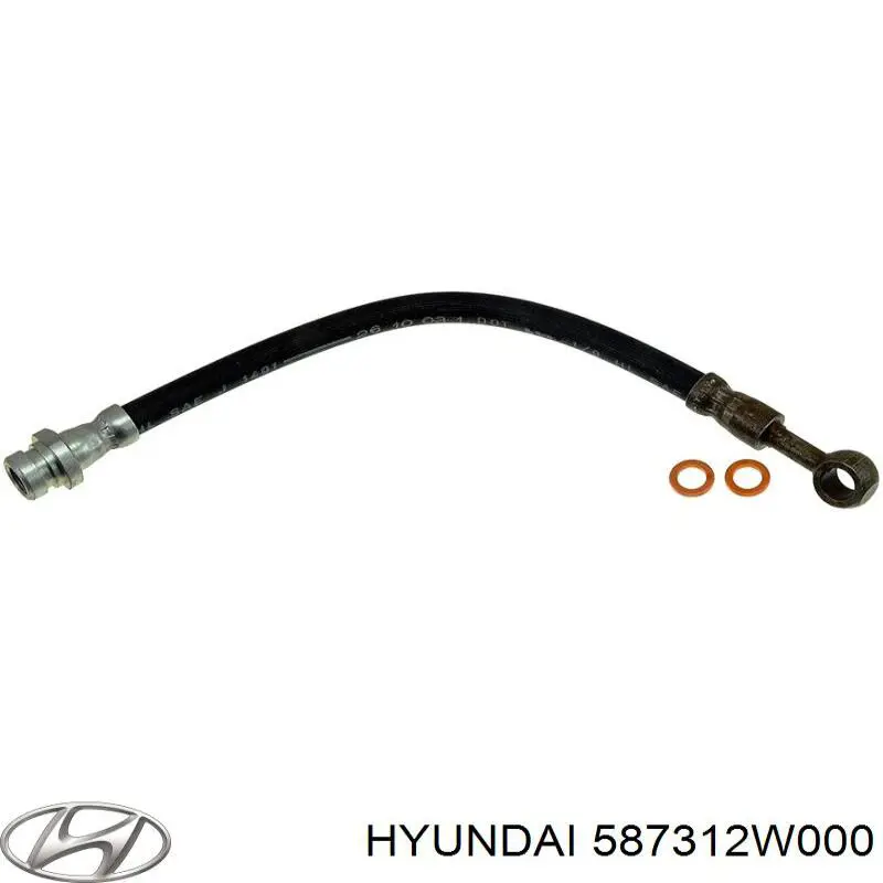 587312W000 Hyundai/Kia Wąż hamulcowy z przodu w lewo