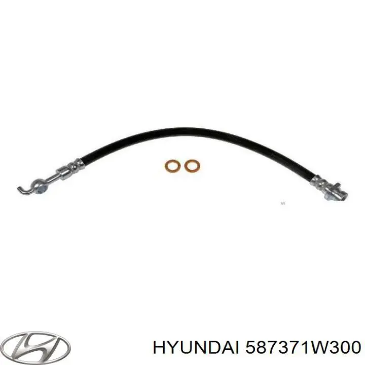 587371W300 Hyundai/Kia Przewód hamulcowy tylny