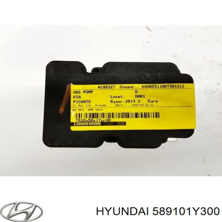 Sterownik ABS  hydrauliczny KIA Picanto II hatchback (TA) (2011 - 2018) cena, od 241,85 USD