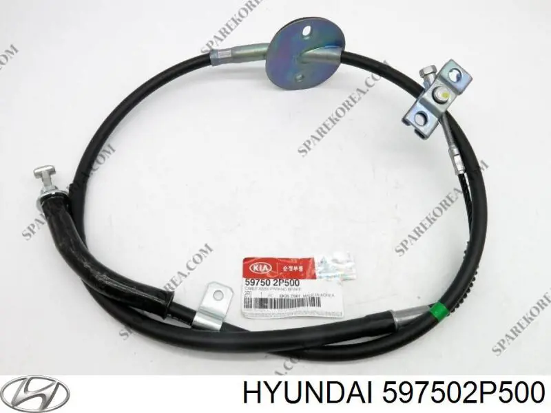 597502P500 Hyundai/Kia Linka hamulca ręcznego przednia