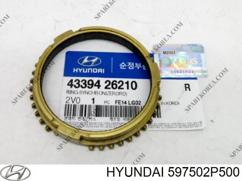 Linka hamulca ręcznego przednia Hyundai/Kia 597502P500 cena, od 123,95 USD