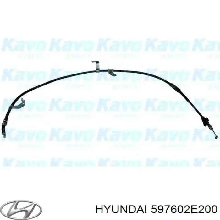 Do koszyka 597602E200 Hyundai/Kia Linka hamulca ręcznego tylna lewa