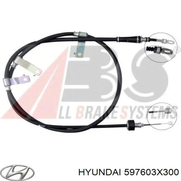 Linka hamulca ręcznego tylna lewa Hyundai/Kia 597603X300 cena, od 51,49 USD