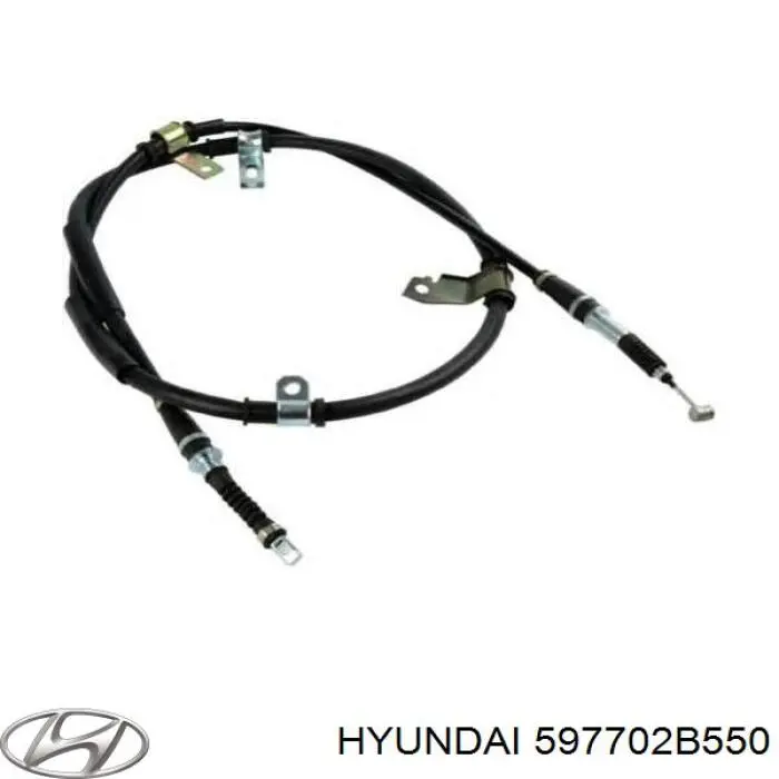 Do koszyka 597702B550 Hyundai/Kia Linka hamulca ręcznego tylna prawa