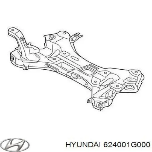 Do koszyka 624001G000 Hyundai/Kia Korpus osi przedniej