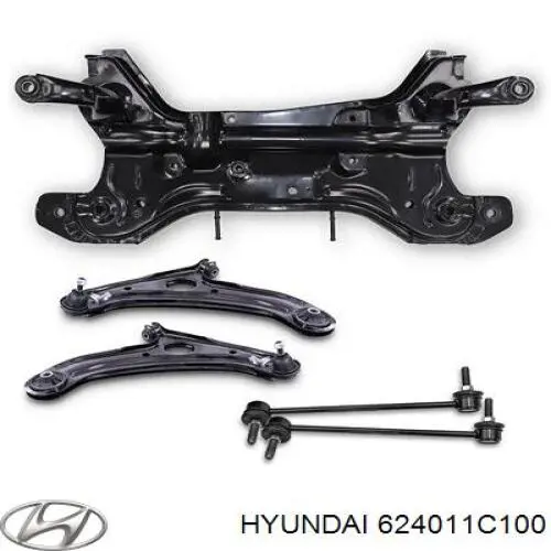 Do koszyka 624011C100 Hyundai/Kia Korpus osi przedniej