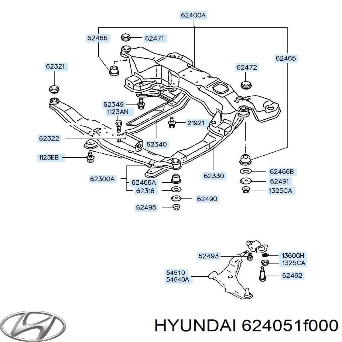 Korpus osi przedniej do KIA Sportage II JE