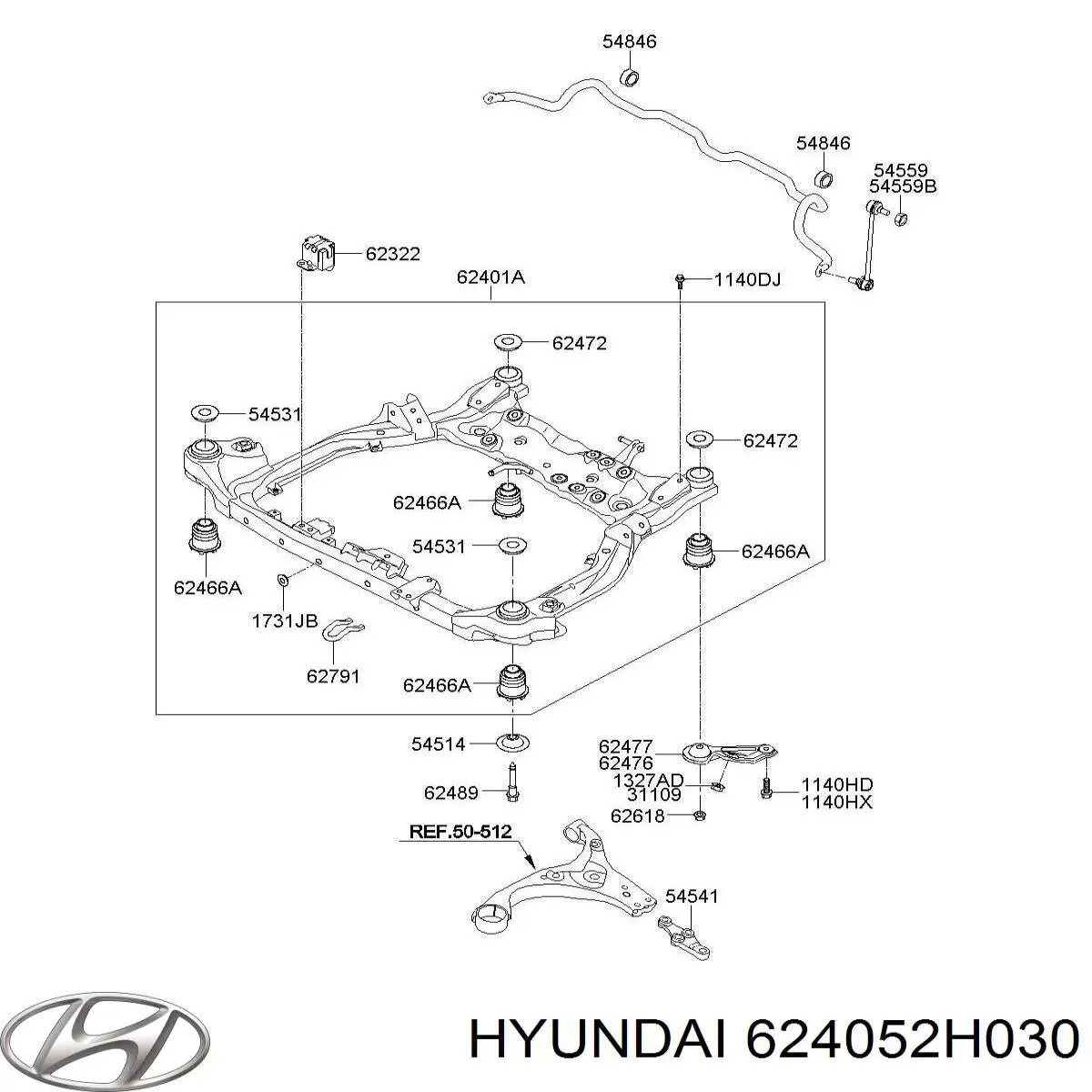 Korpus osi przedniej do Hyundai Elantra IV HD