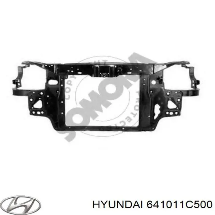 641011C500 Hyundai/Kia Osłona chłodnicy kompletna (panel mocowania reflektorów)