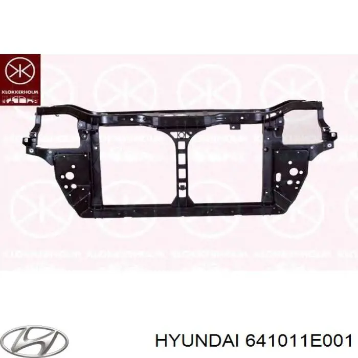 Do koszyka 641011E001 Hyundai/Kia Osłona chłodnicy kompletna (panel mocowania reflektorów)