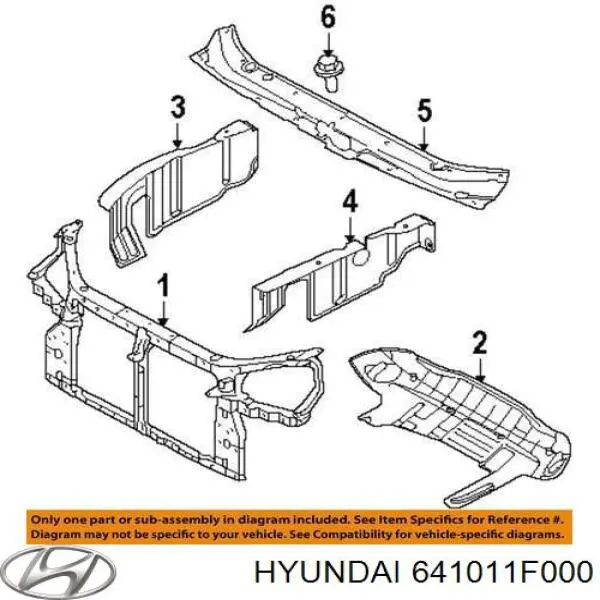  Osłona chłodnicy kompletna (panel mocowania reflektorów) KIA Sportage 2