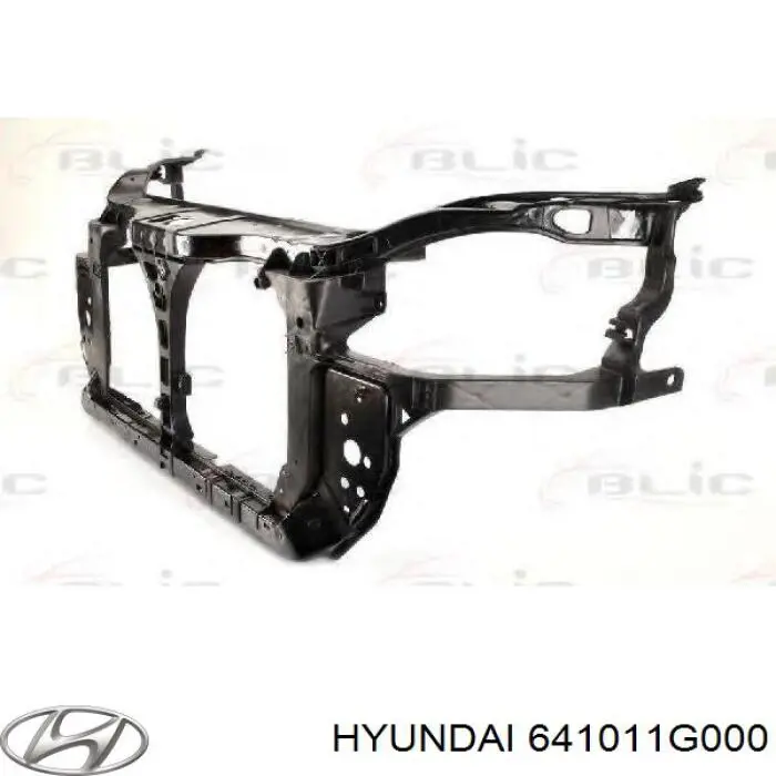 Do koszyka 641011G000 Hyundai/Kia Osłona chłodnicy kompletna (panel mocowania reflektorów)