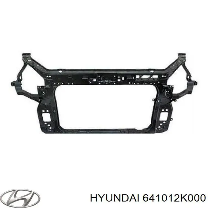 Do koszyka 641012K000 Hyundai/Kia Osłona chłodnicy kompletna (panel mocowania reflektorów)