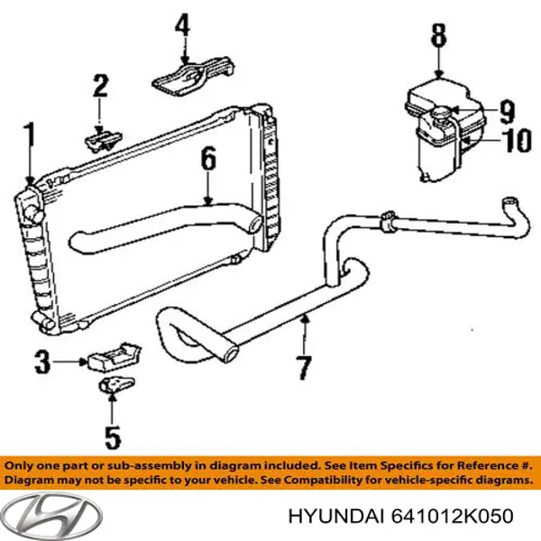 Osłona chłodnicy kompletna (panel mocowania reflektorów) Hyundai/Kia 641012K050 cena, od 207,80 USD