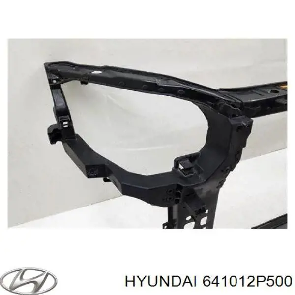 Do koszyka 641012P500 Hyundai/Kia Osłona chłodnicy kompletna (panel mocowania reflektorów)