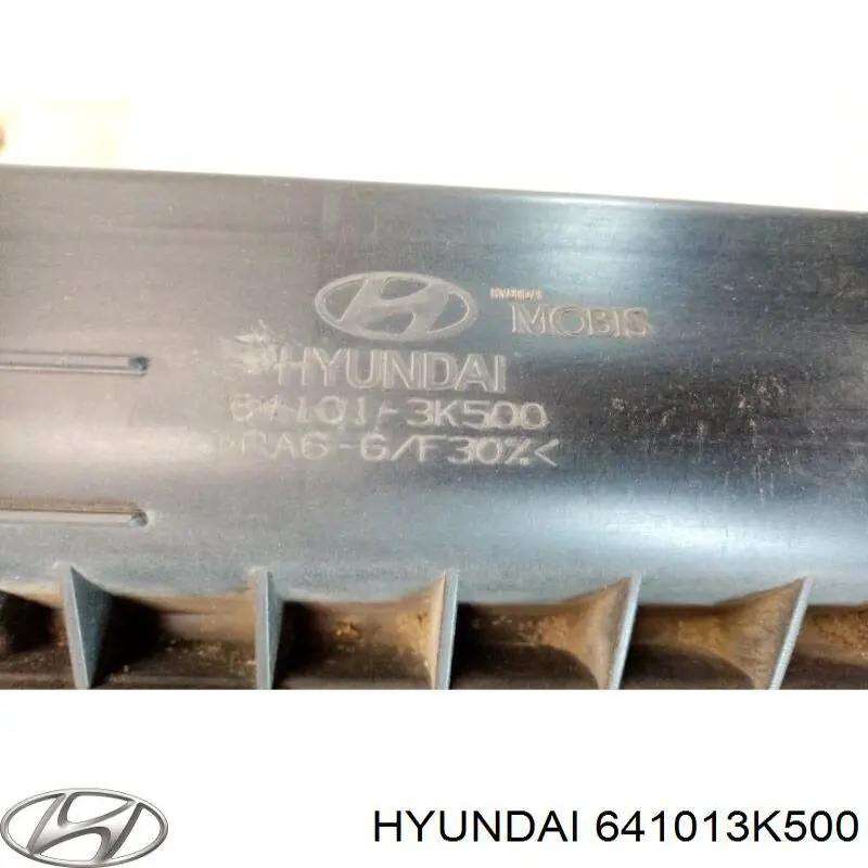Do koszyka 641013K500 Hyundai/Kia Osłona chłodnicy kompletna (panel mocowania reflektorów)