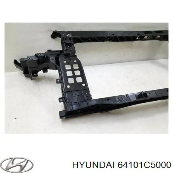 Do koszyka 64101C5000 Hyundai/Kia Osłona chłodnicy kompletna (panel mocowania reflektorów)
