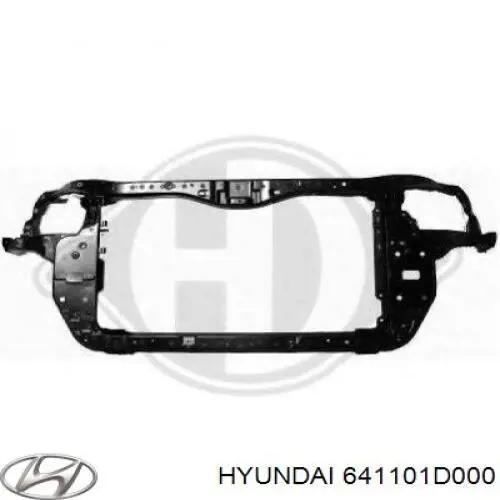 Osłona chłodnicy kompletna (panel mocowania reflektorów) Hyundai/Kia 641101D000 cena, od 173,66 USD
