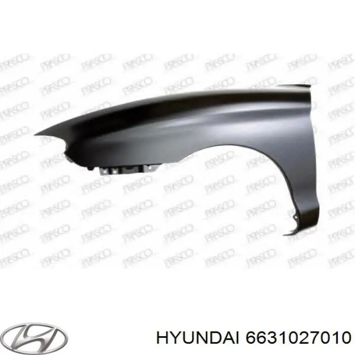 Błotnik przedni lewy do Hyundai Coupe I RD