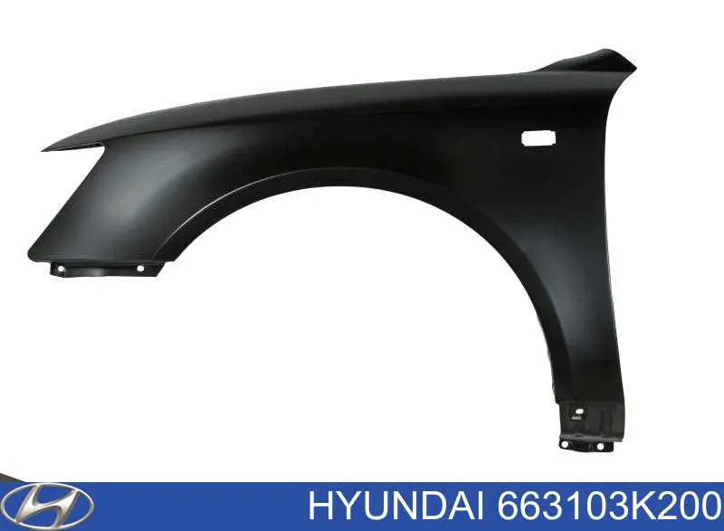 Błotnik przedni lewy Hyundai/Kia 663103K200 cena, od 156,64 USD