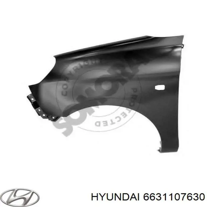 Do koszyka 410701 Polcar Błotnik przedni lewy