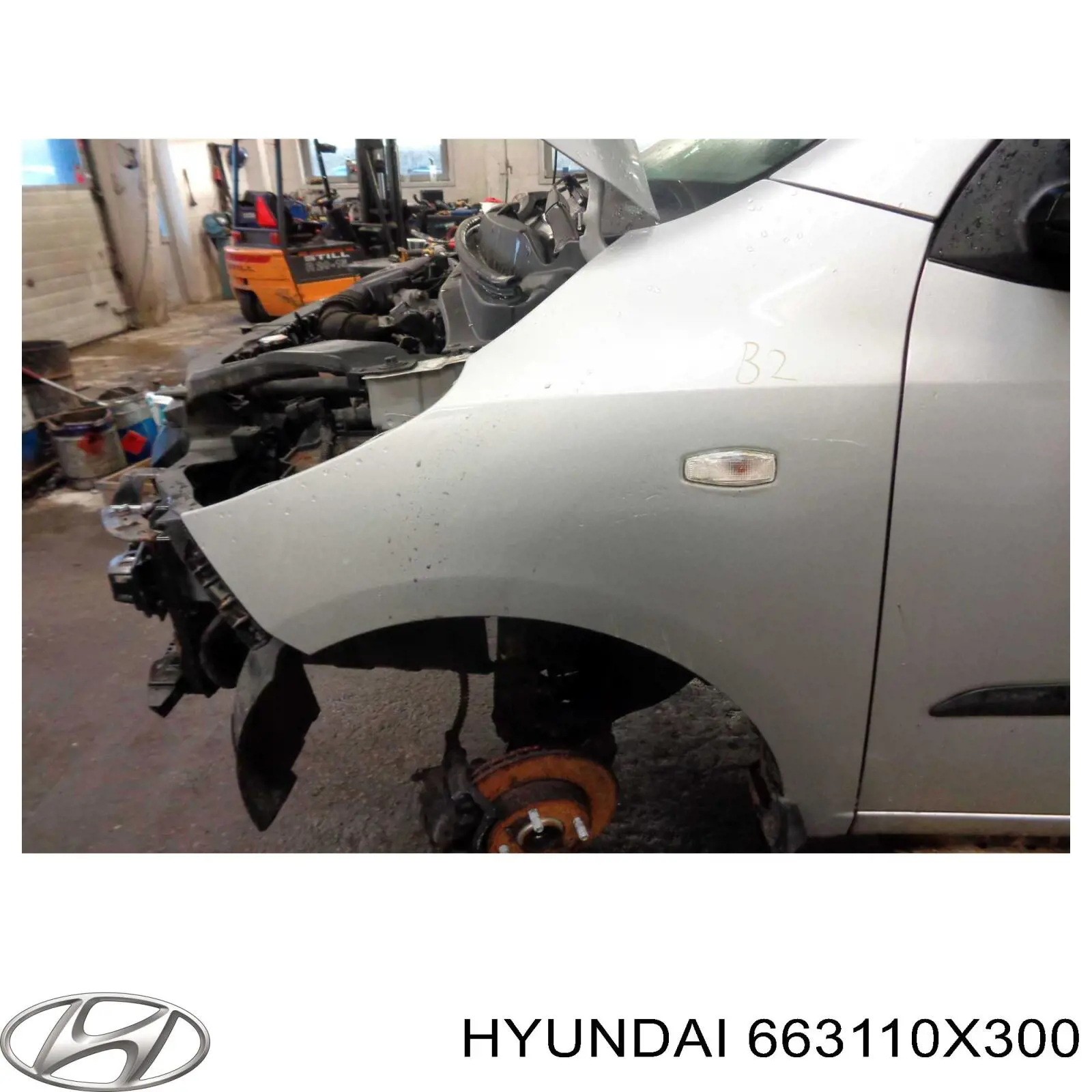 Do koszyka Błotnik przedni lewy Hyundai I10  PA