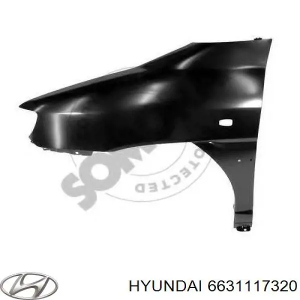 Błotnik przedni lewy Hyundai Matrix minivan (FC) (2001 - 2005) cena, od 107,50 USD