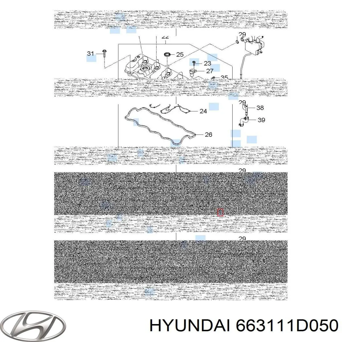Do koszyka 663111D050 Hyundai/Kia Błotnik przedni lewy