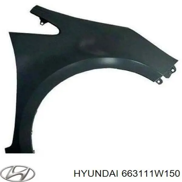 Błotnik przedni lewy Hyundai/Kia 663111W150 cena, od 169,02 USD