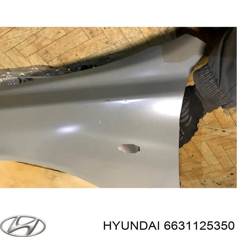 Do koszyka 6631125350 Hyundai/Kia Błotnik przedni lewy