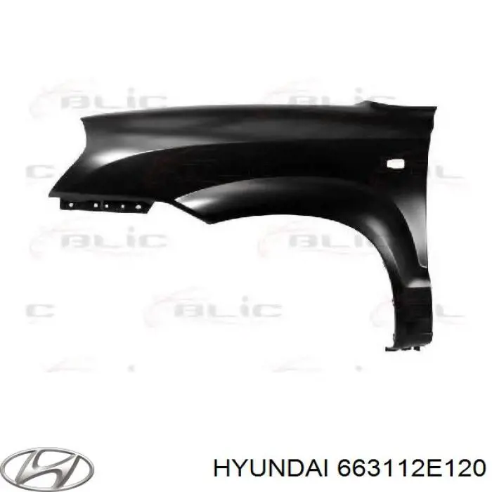 Błotnik przedni lewy Hyundai/Kia 663112E120 cena, od 91,58 USD