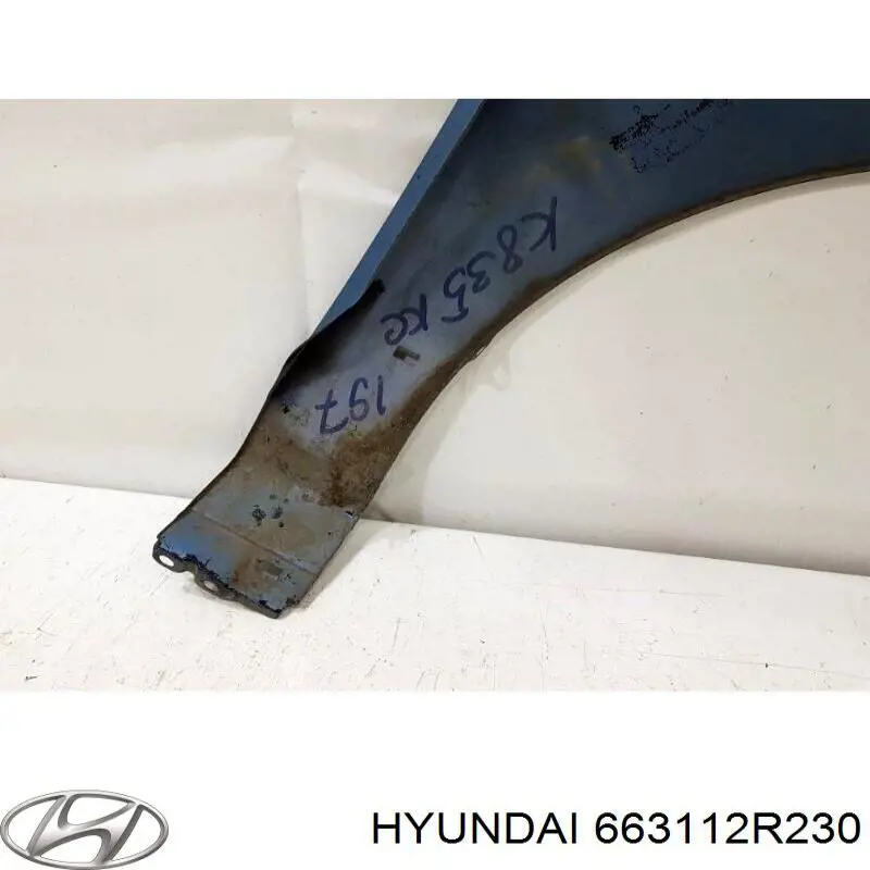 Do koszyka 663112R230 Hyundai/Kia Błotnik przedni lewy